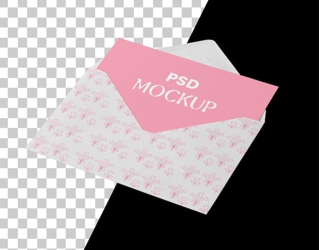 Abre un sobre blanco con una tarjeta de invitación
