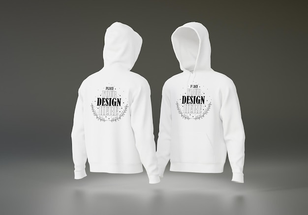 Abrigo de maqueta para publicidad 3d render PSD