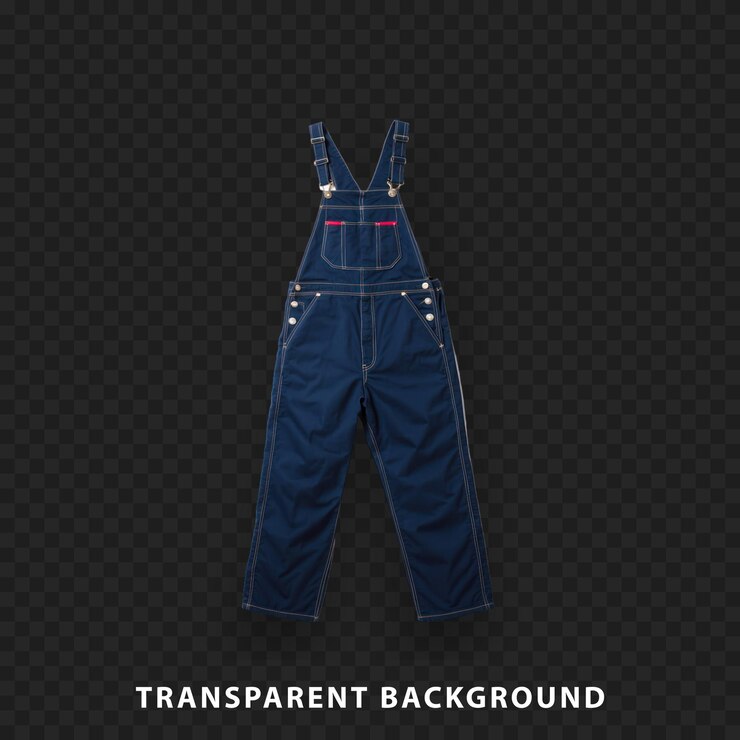 PSD abrigos de denim azul aislados sobre un fondo transparente