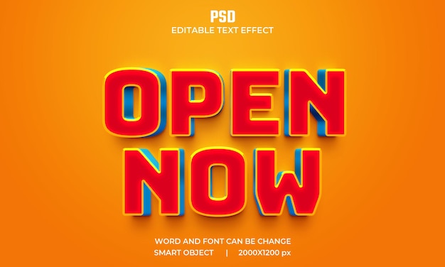 Abrir ahora efecto de texto editable 3d premium psd con fondo