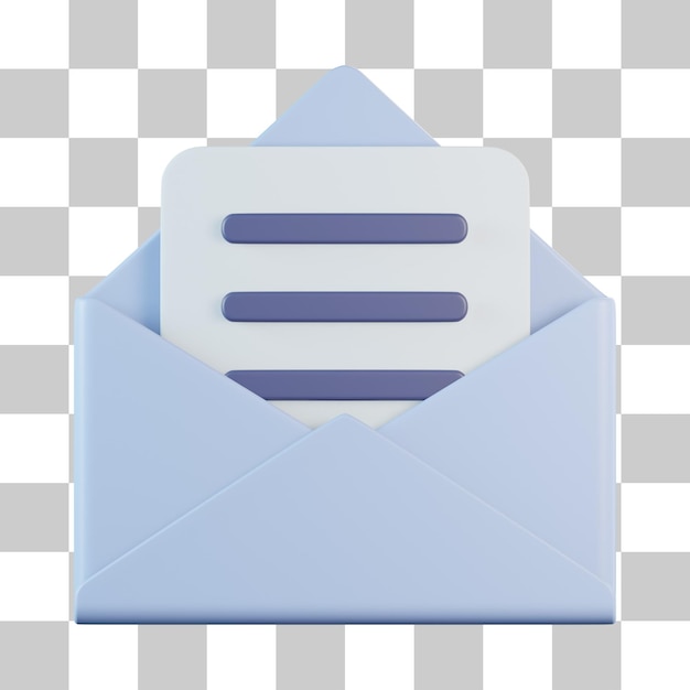 Abrir icono de correo 3d