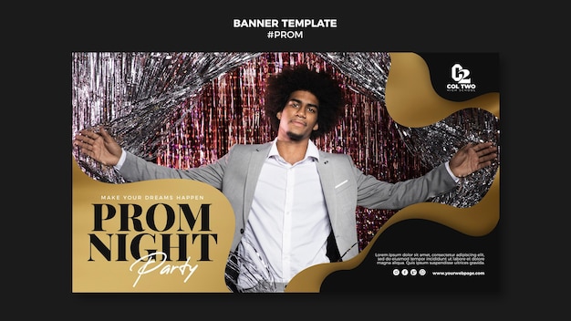 Abschlussball Party Party Banner Vorlage