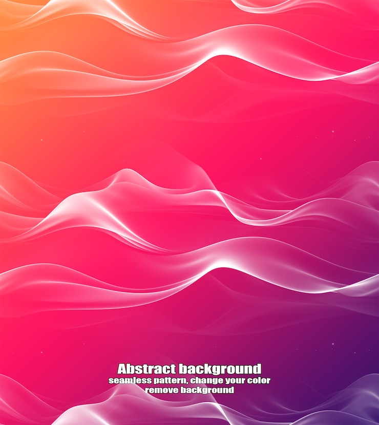 PSD abstracción sin fin de líneas rectas y fluidas con fondo colorido de textura aislada