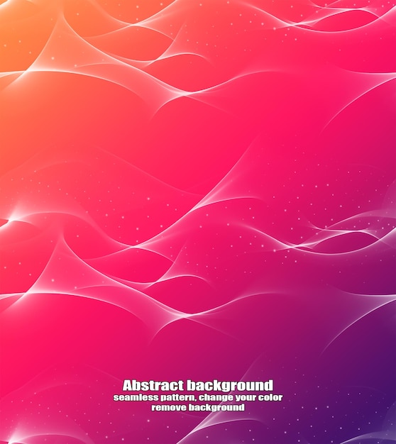 Abstracción sin fin de líneas rectas y fluidas con fondo colorido de textura aislada
