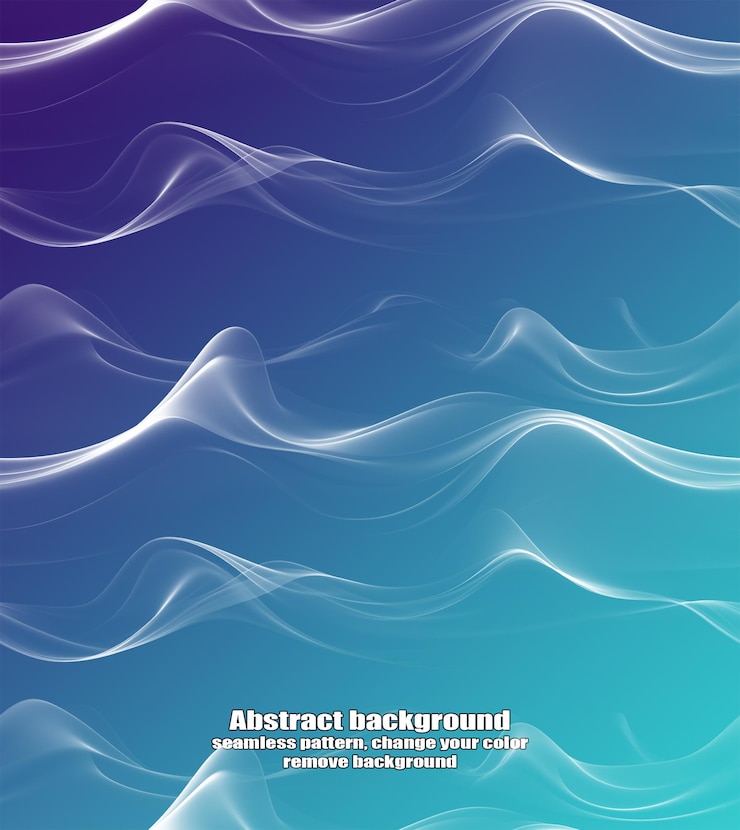 PSD abstracción sin fin de líneas rectas y fluidas con fondo colorido de textura aislada