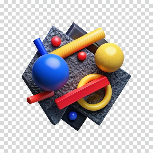 Abstract 3D-geometrische Zusammensetzung
