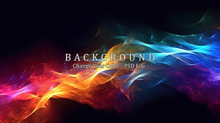 PSD abstract background beautiful light magic sparks generative ai