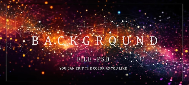 Abstract Background della rete digitale