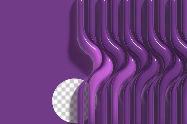 PSD abstract background digital 3d illustration poster design transparent psd