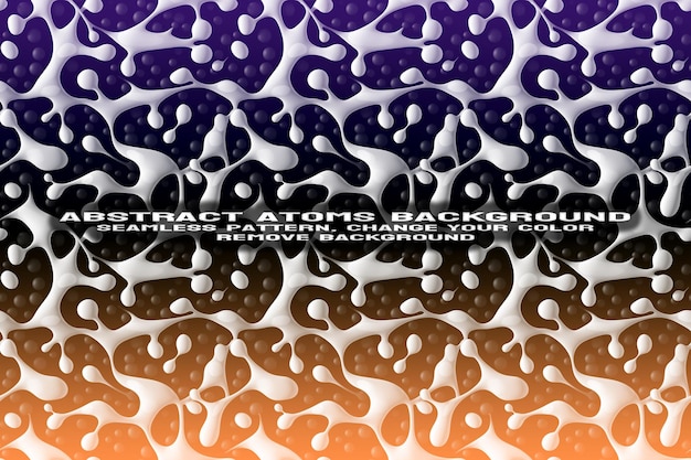 Abstract Background texturizado com molécula editável e padrão de átomo em formato PSD