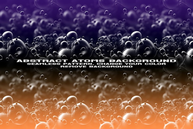 Abstract background texturizado com molécula editável e padrão de átomo em formato psd