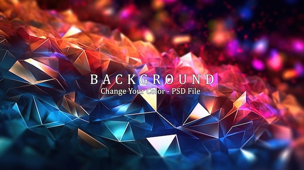 Abstract background with geometric Generative AI