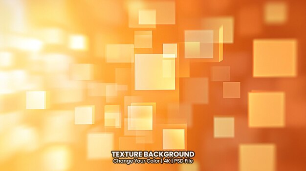 Abstract background with square shapes in orange color Texture Background