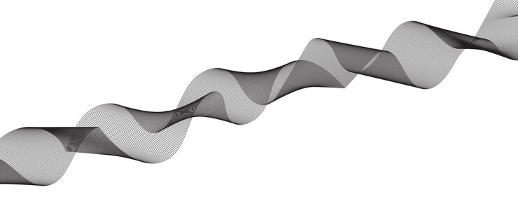 PSD abstract black wavy ribbons made of lines black wavy and curved lines swirls and curves design tem