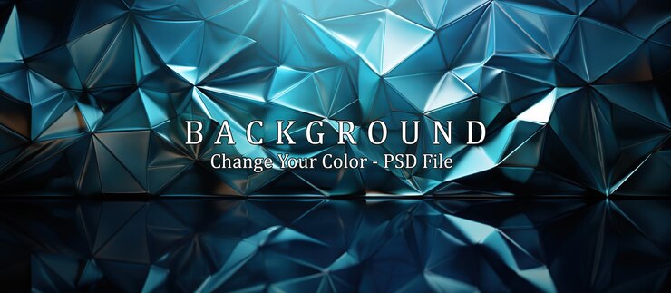 PSD abstract blue crystal background