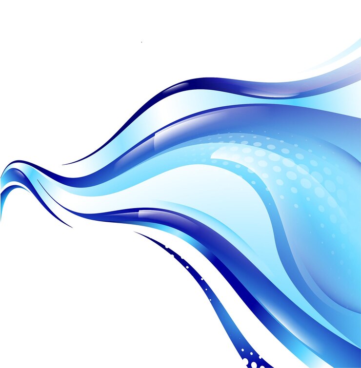 PSD abstract blue wave design