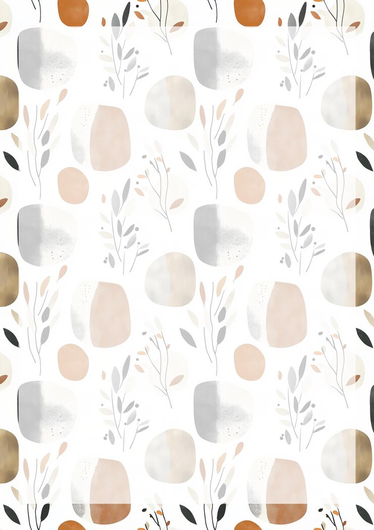 PSD abstract botanisches aquarellmuster