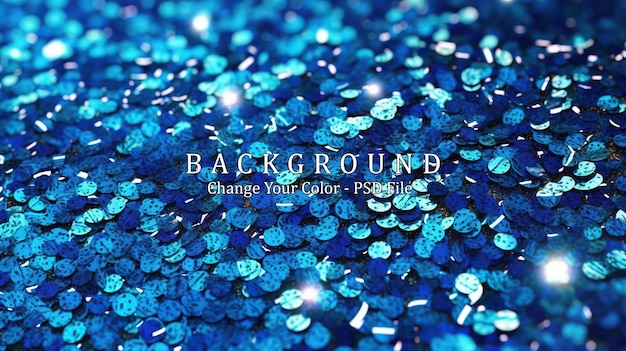 Abstract brillante sfondo blu glitter illustrazione elegante IA generativa