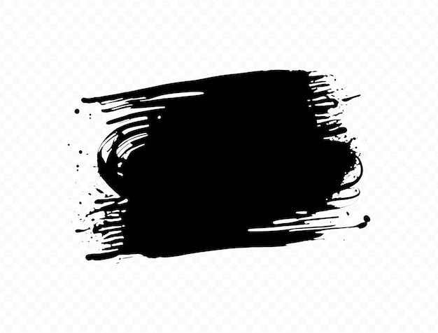 Abstract Brushstroke Banner con schizzi di inchiostro