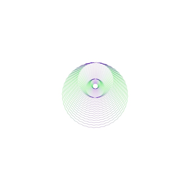 Abstract Circle Wave Pattern