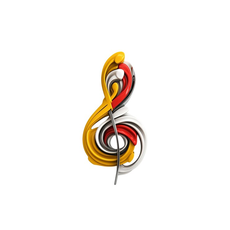 PSD abstract colorful treble clef una sinfonia di design