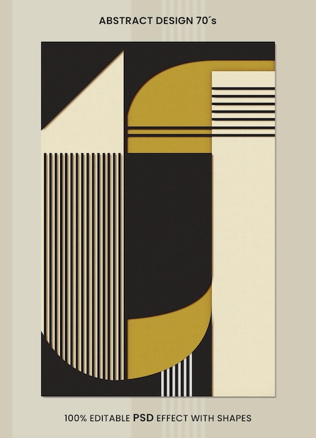 Abstract Design 70s Retro template
