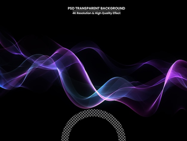 abstract design on a black background in the style of flowing lines dark colourful and futuristic chromatic waves
