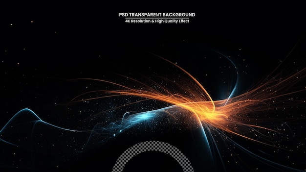abstract design on a black background in the style of flowing lines dark colourful and futuristic chromatic waves