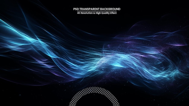abstract design on a black background in the style of flowing lines dark colourful and futuristic chromatic waves