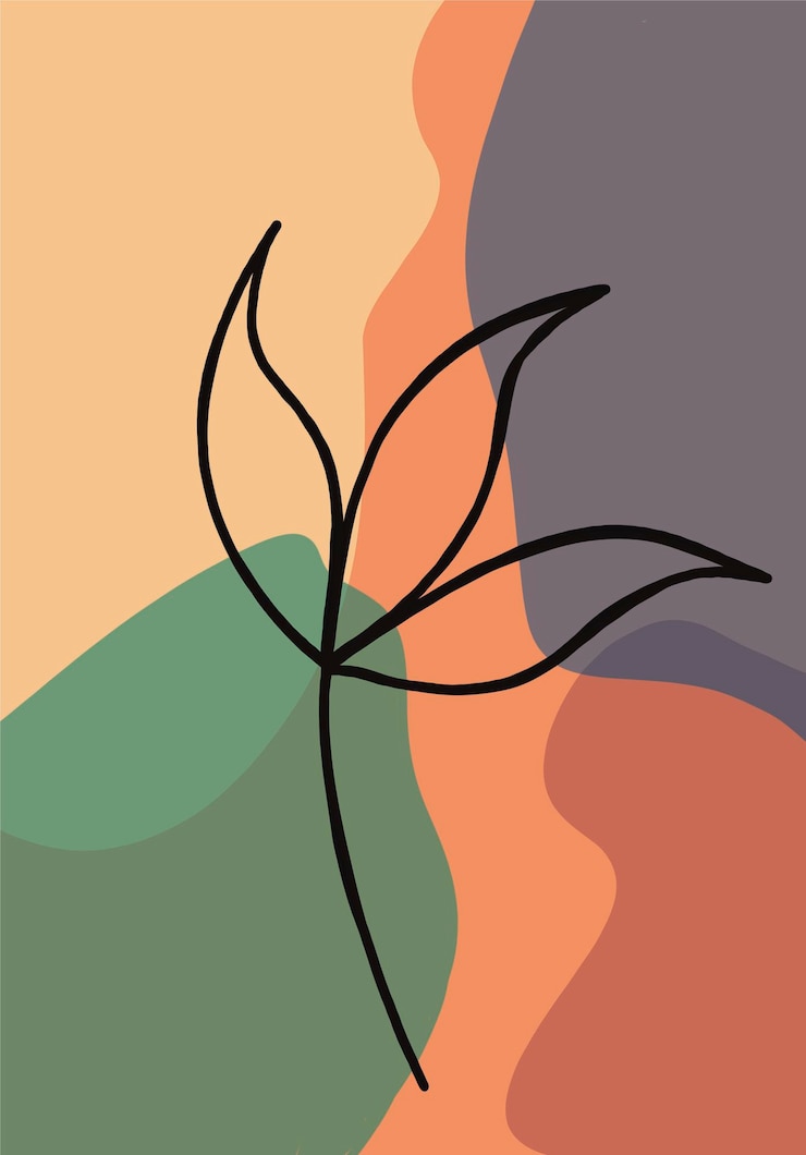 PSD abstract disegno delle foglie