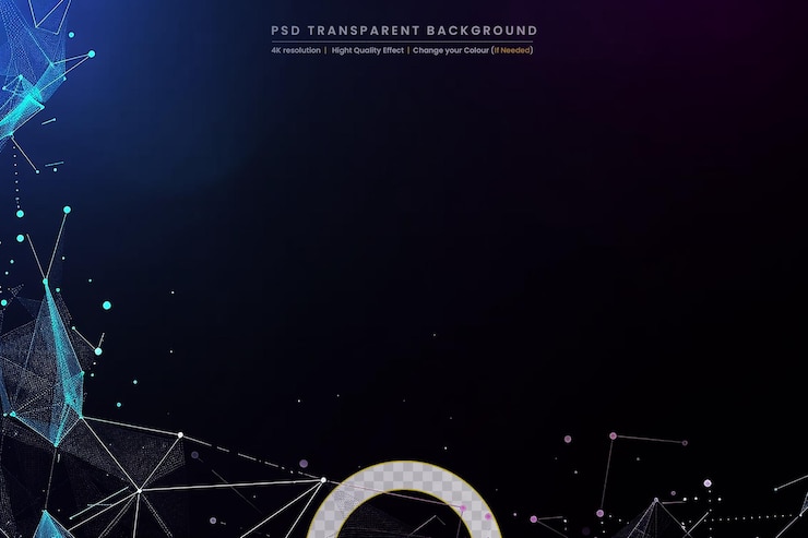 PSD abstract earth relief map on transparant background