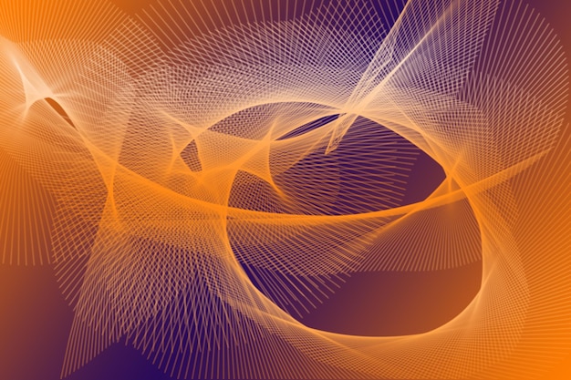 Abstract Energie Ein komplexes System von Linien und Kurven