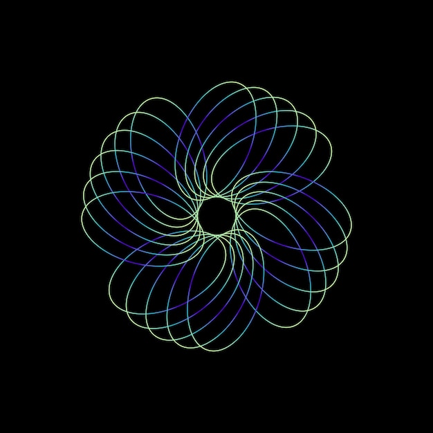 Abstract Floral Swirl Animation