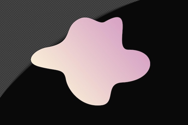 Abstract Form durchsichtig Gradient Element mit rosa weich Farbvorlage psd png Design