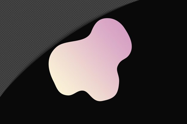 Abstract Form durchsichtig Gradient Element mit rosa weich Farbvorlage psd png Design