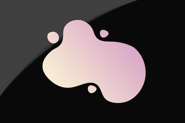Abstract Form durchsichtig Gradient Element mit rosa weich Farbvorlage psd png Design