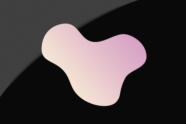 Abstract Form durchsichtig Gradient Element mit rosa weich Farbvorlage psd png Design