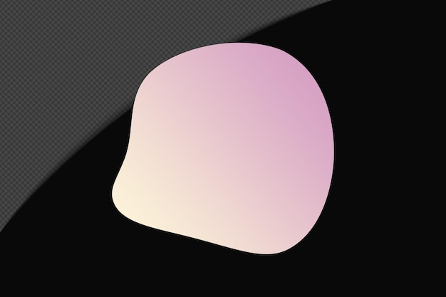 Abstract Form durchsichtig Gradient Element mit rosa weich Farbvorlage psd png Design