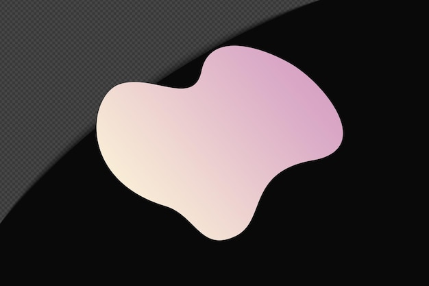 Abstract Form durchsichtig Gradient Element mit rosa weich Farbvorlage psd png Design