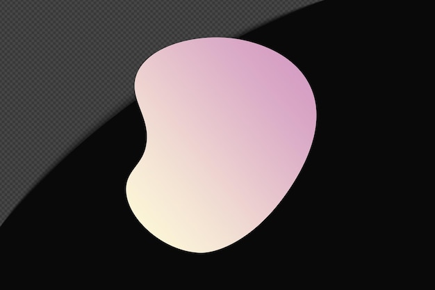 Abstract Form durchsichtig Gradient Element mit rosa weich Farbvorlage psd png Design
