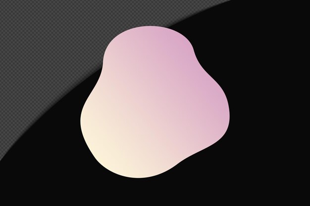 Abstract Form durchsichtig Gradient Element mit rosa weich Farbvorlage psd png Design