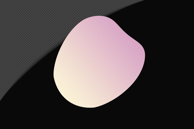 Abstract Form durchsichtig Gradient Element mit rosa weich Farbvorlage psd png Design
