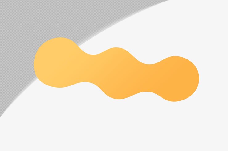 PSD abstract form durchsichtiges element mit gelber weicher farbe vorlage psd png design