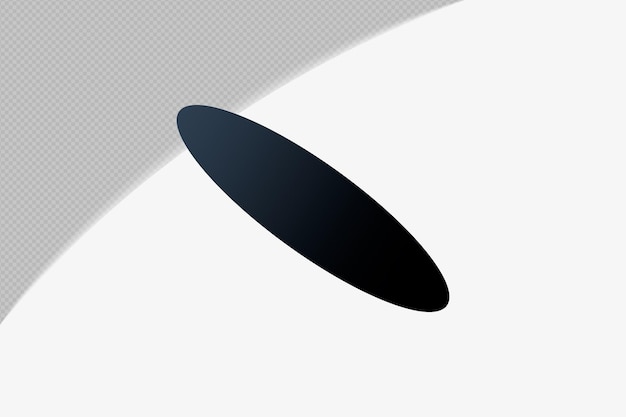 Abstract Form durchsichtiges Gradientenelement mit schwarzer Mitternachtsmirage Farbvorlage psd png Design