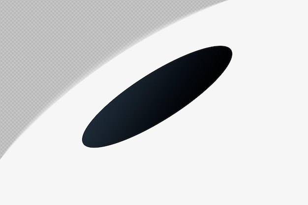 Abstract Form durchsichtiges Gradientenelement mit schwarzer Mitternachtsmirage Farbvorlage psd png Design