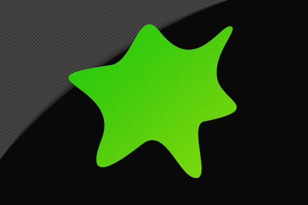 Abstract Form durchsichtiges körniges Gradientenelement mit Neongrün Farbvorlage psd png Design