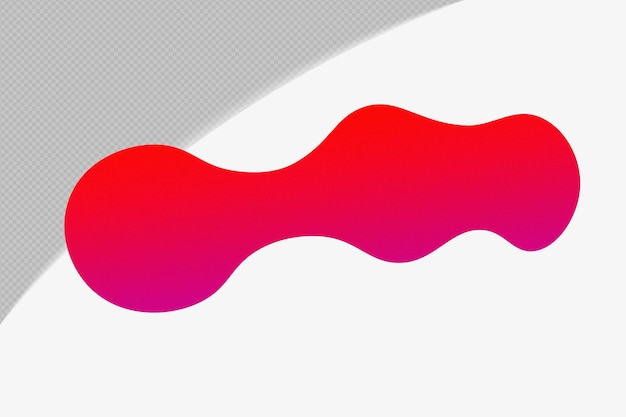 Abstract Form durchsichtiges körniges Gradientenelement mit roter Farbe Vorlage psd png Design