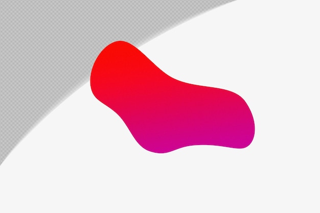 Abstract Form durchsichtiges körniges Gradientenelement mit roter Farbe Vorlage psd png Design