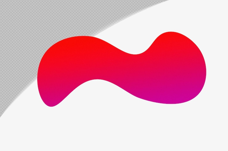 PSD abstract form durchsichtiges körniges gradientenelement mit roter farbe vorlage psd png design
