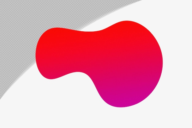 Abstract Form durchsichtiges körniges Gradientenelement mit roter Farbe Vorlage psd png Design